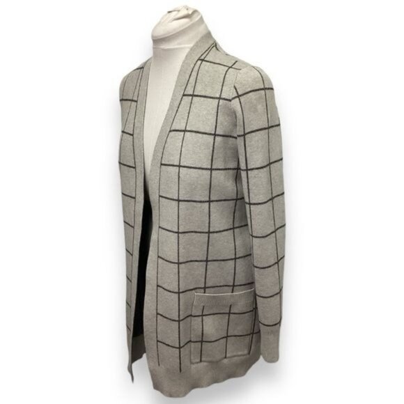 Red Label Saks Fifth Ave Women’s Open Front Longline Cardigan Sweater, size M - Picture 2 of 7